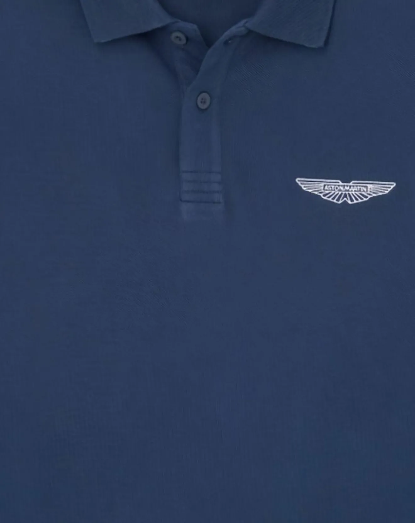 Homme Hackett London Polo Regular Fit manches longues Aston Martin Racing bleu foncé