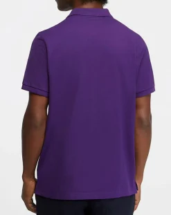 Sale Gant Polo Regular Fit manches courtes uni piqué violet