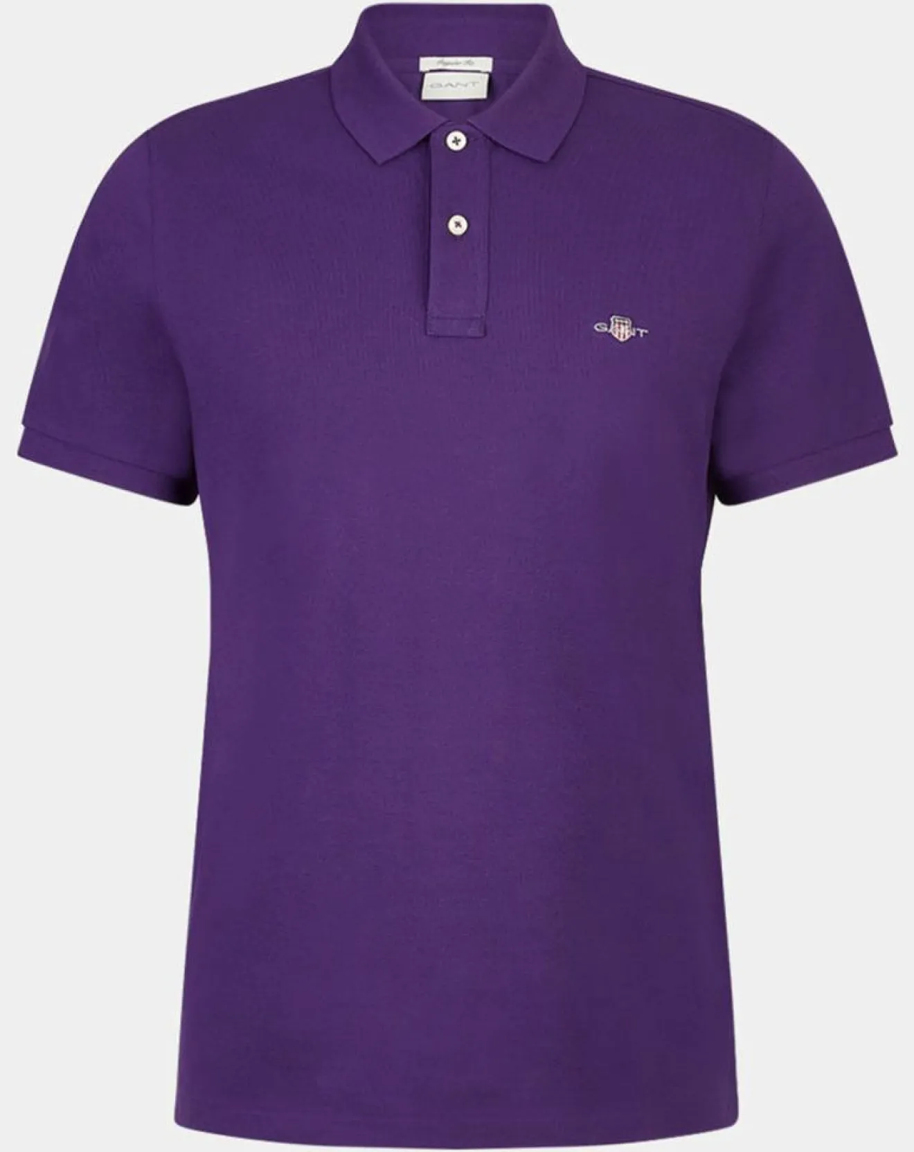 Sale Gant Polo Regular Fit manches courtes uni piqué violet