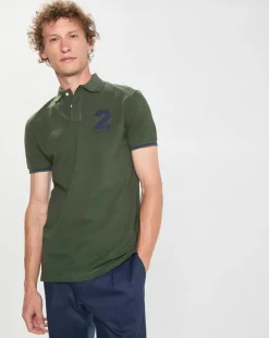 Homme Hackett London Polo Regular Fit manches courtes Numéro vert