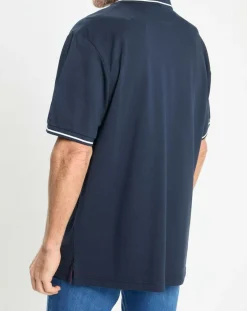 Outlet Hackett London Polo Regular Fit piqué Blason bleu