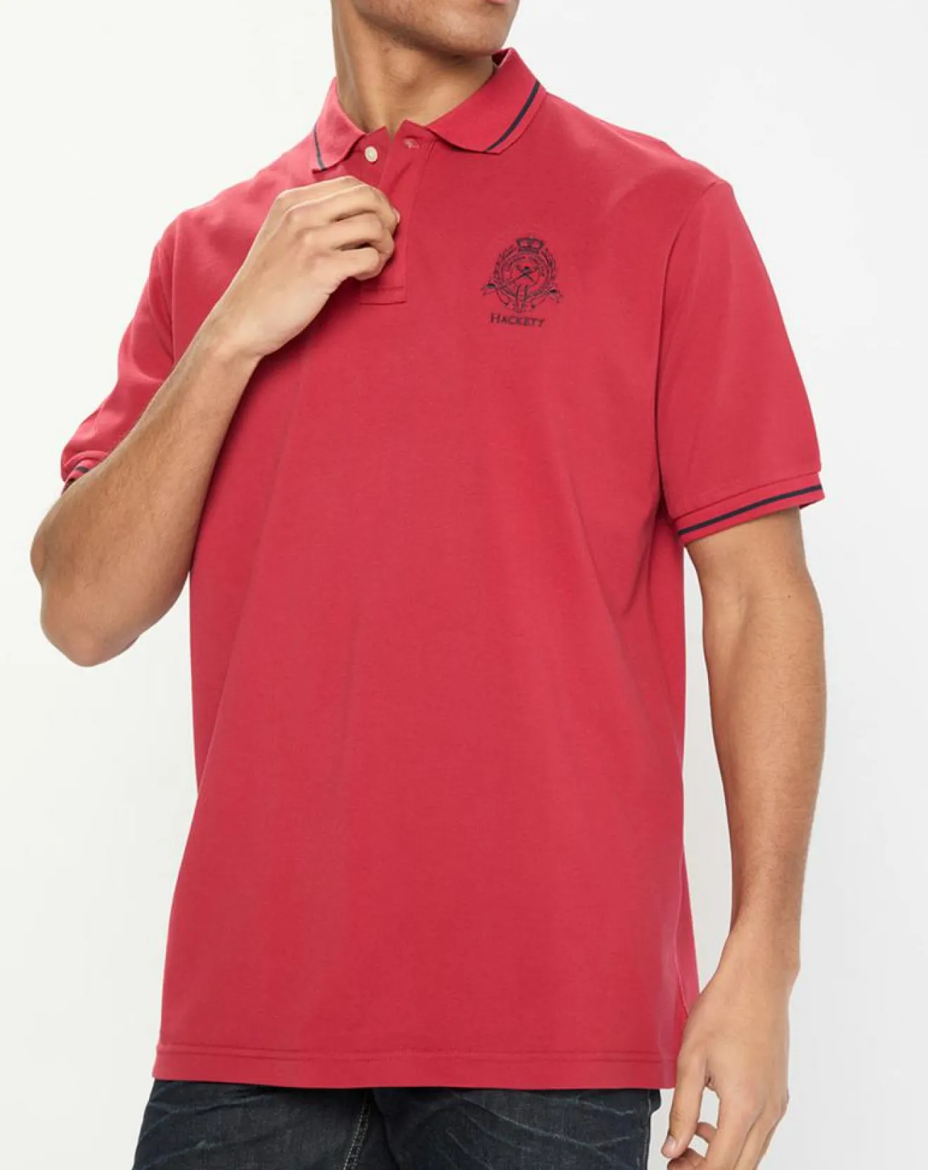 Homme Hackett London Polo Regular Fit piqué Blason rouge