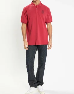 Homme Hackett London Polo Regular Fit piqué Blason rouge