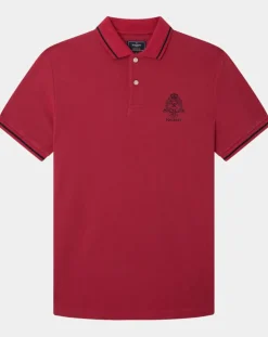 Homme Hackett London Polo Regular Fit piqué Blason rouge