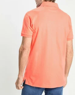Best Hackett London Polo Regular Fit uni piqué orange moyen