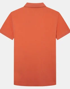Best Hackett London Polo Regular Fit uni piqué orange moyen