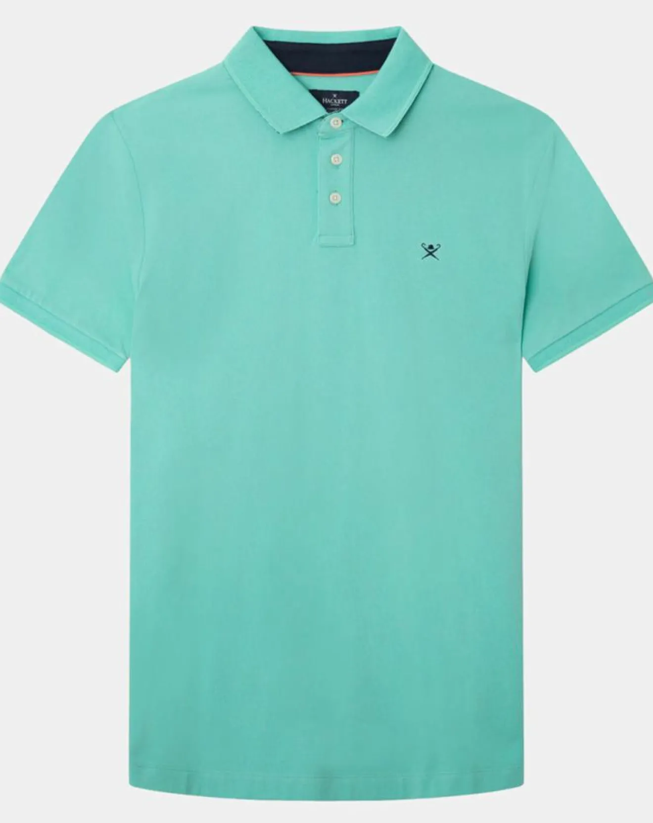 New Hackett London Polo Regular Fit uni piqué vert clair