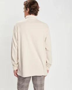 Discount Hackett London Polo Slim Fit en Jersey Rugby écru