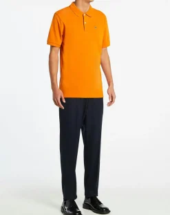 Homme Scotch & Soda Polo Slim Fit piqué orange