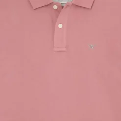 Homme Hackett London Polo Slim Fit uni Piqué rose