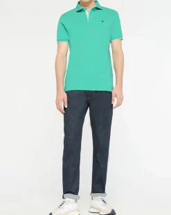Homme Hackett London Polo Slim Fit vert moyen