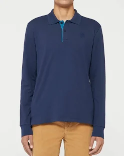 New North Sails Polo Stretch Piqué bleu marine