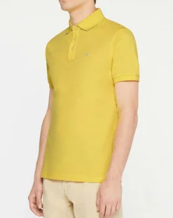 Online Hackett London Polo uni jaune