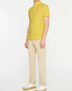 Online Hackett London Polo uni jaune