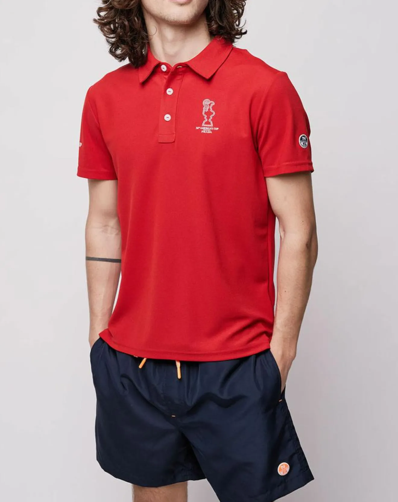 Homme North Sails Polo Valencia Signature rouge