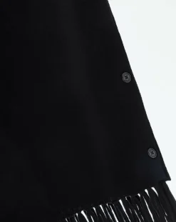 Hot Indies Poncho 100% Laine Claire noir