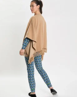 Femme Le Chat Poncho en Laine mélangée Foehn beige