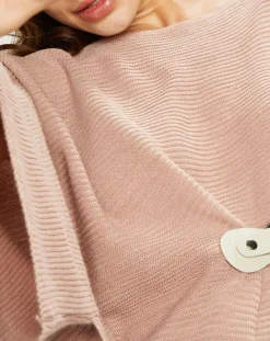 Femme Lauren Vidal Poncho en Laine mélangée Store rose antique