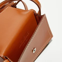 Homme Jacquemus Porte-cartes tour-de-cou en Cuir Le Chouchou Homme marron - 10x7 cm