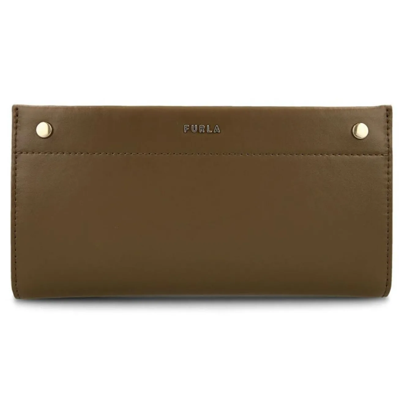 Femme Furla Portefeuille en Cuir Continental Lady M marron 18.5x9.5 cm