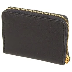 Femme Tory Burch Portefeuille en Cuir Emerson noir - 11.5x9x2.5 cm