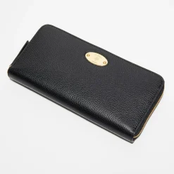 Femme Mulberry Portefeuille en Cuir Plaque noir - 9.5x19 cm