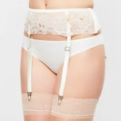 Femme La Perla Porte-jarretelles Love Stone blanc