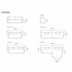 New Mazzini Sofas Pouf Linden Chenille argenté chiné - 65x65x39 cm