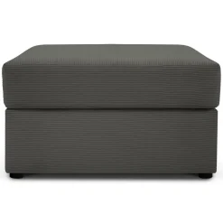 Mazzini Sofas Pouf Quince gris foncé - 64x64x37 cm