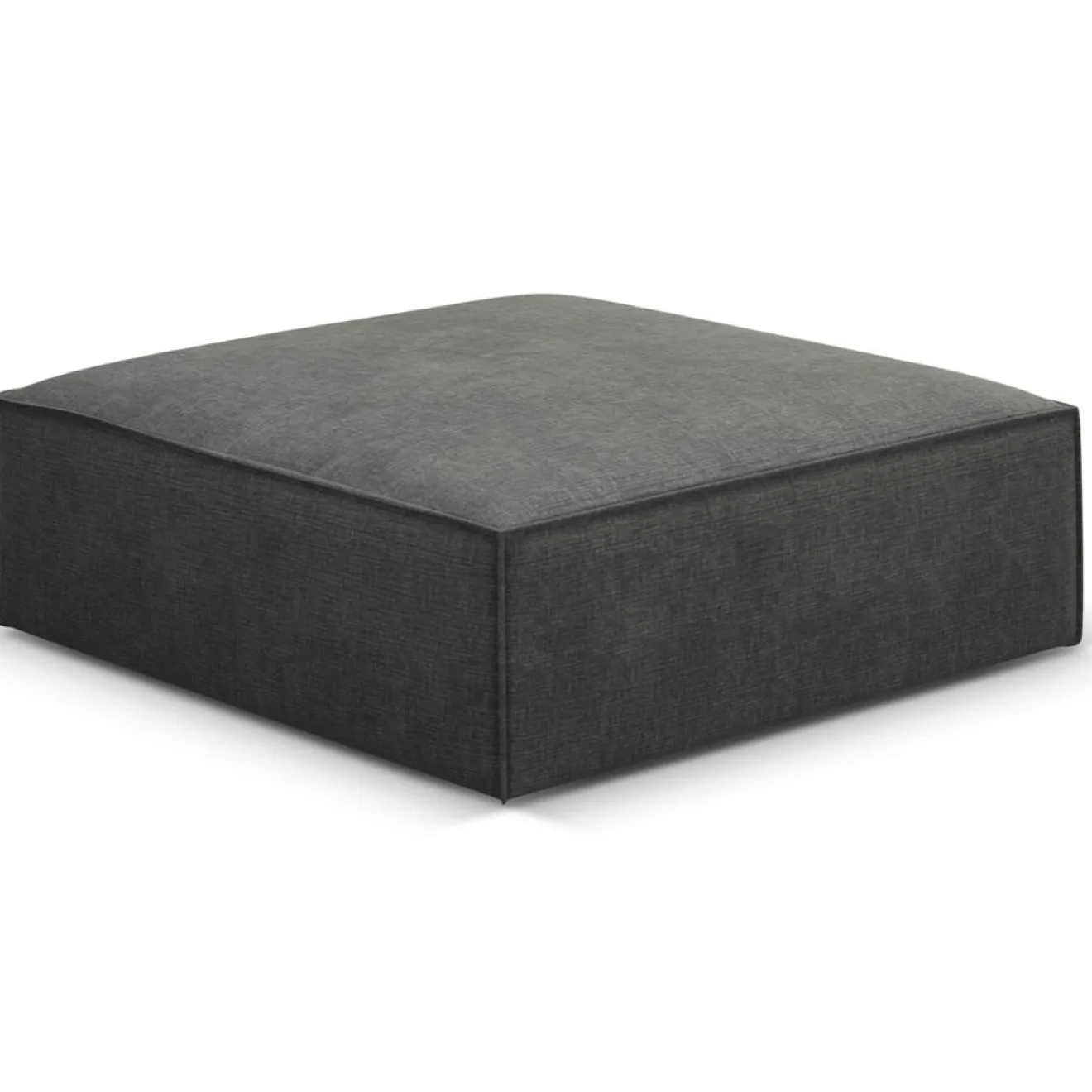 Mazzini Sofas Pouf Vanda gris - 100x80x36 cm