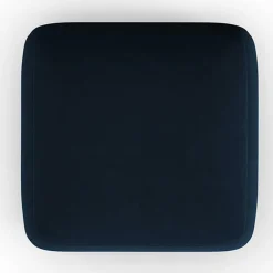 Outlet Mazzini Sofas Pouf Velours Jasmin bleu roi - 75x75x36 cm