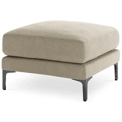 Mazzini Sofas Pouf Venus beige - 65x65x47 cm