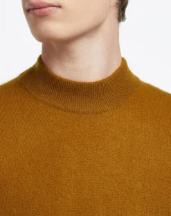 Homme Galeries Lafayette Pull 100% Cachemire col Montant Rachmok camel