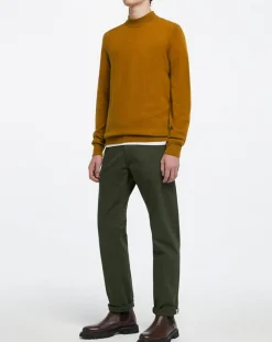 Homme Galeries Lafayette Pull 100% Cachemire col Montant Rachmok camel