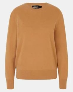 Femme Galeries Lafayette Pull 100% Cachemire col rond Zabri camel