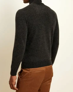 New Uverny Pull 100% Cachemire col roulé Orlando anthracite