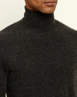 New Uverny Pull 100% Cachemire col roulé Orlando anthracite