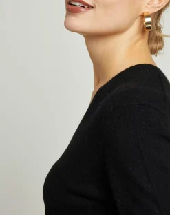 Online MAX&MOI Pull 100% Cachemire col V Sonia noir