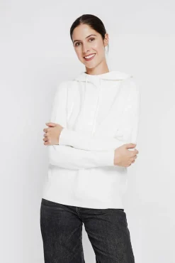 Femme Assuili Pull à capuche naturel