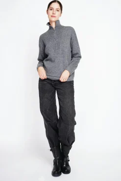 Clearance Assuili Pull à col montant loup