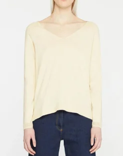 Femme Yerse Pull 100% Coton Bio Maëlys beige