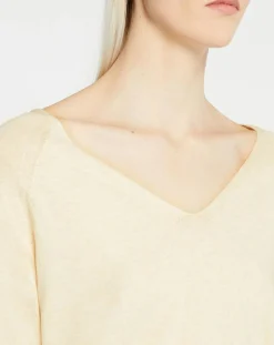 Femme Yerse Pull 100% Coton Bio Maëlys beige