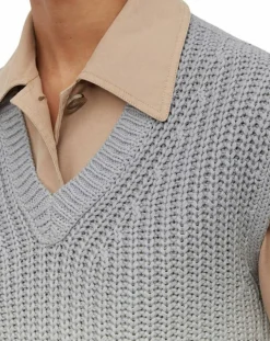 Femme Marc O'Polo Pull 100% Coton Bio Tie & Dye bleu/blanc