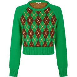 Manoush Pull 100% Laine Burlington vert