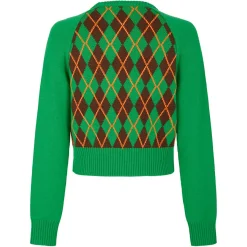 Manoush Pull 100% Laine Burlington vert