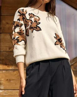 Online Lauren Vidal Pull 100% Laine Dana écru