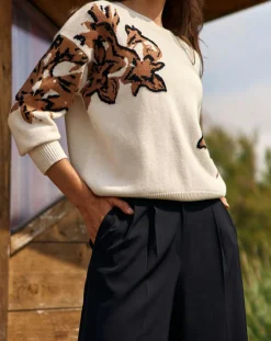 Online Lauren Vidal Pull 100% Laine Dana écru