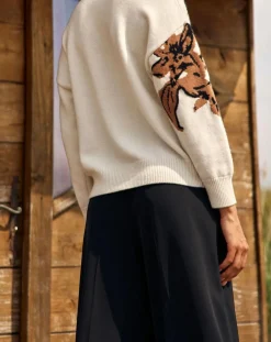 Online Lauren Vidal Pull 100% Laine Dana écru