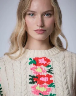 Outlet Manoush Pull 100% Laine Heidi ecru