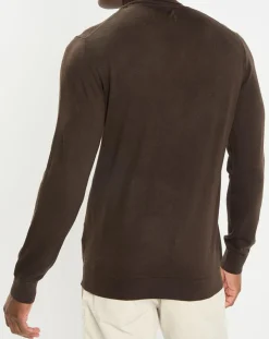 Sale Marc O'Polo Pull 100% Laine marron foncé